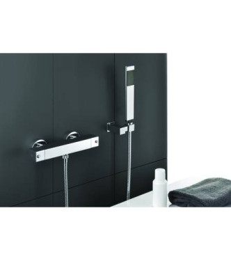 PAFFONI LEQ268D LEVEL EXTERNAL THERMOSTATIC SHOWER MIXER WITH CHROME DUPLEX