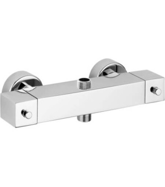 PAFFONI LEQ269 LEVEL EXTERNAL THERMOSTATIC SHOWER MIXER WITH CHROME DIVERTER
