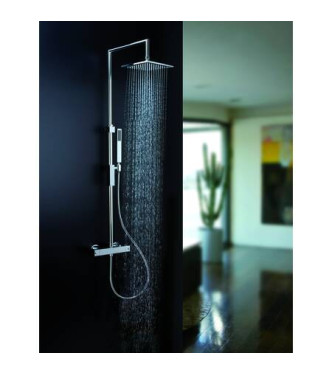 PAFFONI LEQ269 LEVEL EXTERNAL THERMOSTATIC SHOWER MIXER WITH CHROME DIVERTER