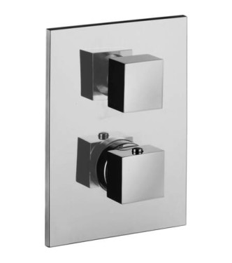 PAFFONI LEQ519 LEVEL THERMOSTATIC SHOWER THERMOSTAT CONCEALED CHROME