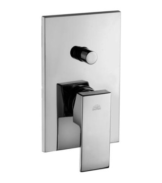 PAFFONI LES015 LEVEL MISCELATORE MONOCOMANDO INCASSO DOCCIA CON DEVIATORE CROMATO E PIASTRA ABS