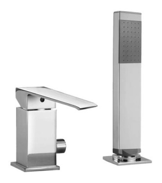 PAFFONI LES041 LEVEL MISCELATORE BORDO VASCA SENZA BOCCA CROMATO