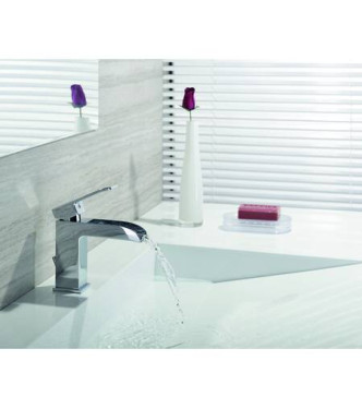 PAFFONI LES065 LEVEL WASHBASIN WASHBASIN MIXER with ø1.1/4" drain CHROMED