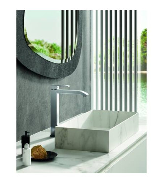 PAFFONI LES081 LEVEL SINGLE-LEVER BASIN MIXER EXTENDED CHROME