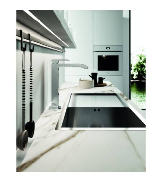 PAFFONI LES188 LEVEL SINGLE-LEVER CHROME SINK MIXER