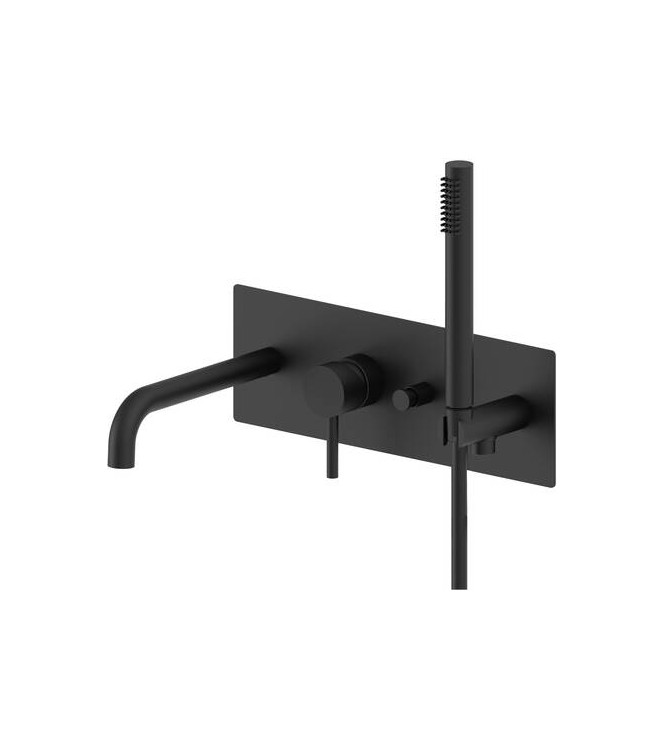 PAFFONI LIG001 LIGHT SINGLE-LEVER CONCEALED BATH/SHOWER MIXER MATT BLACK