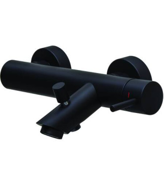 PAFFONI LIG022 LIGHT EXTERNAL BATH MIXER WITHOUT DUPLEX MATT BLACK