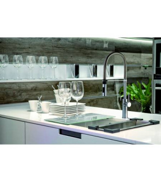 PAFFONI LIG179 LIGHT MISCELATORE MONOCOMANDO LAVELLO PROFESSIONAL CROMATO