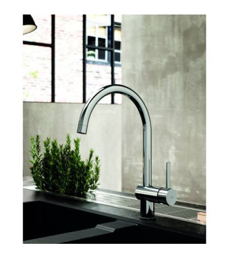 PAFFONI LIG280 LIGHT MISCELATORE MONOCOMANDO LAVELLO CROMATO