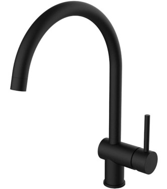 PAFFONI LIG280 LIGHT SINGLE LEVER SINK MIXER MATT BLACK