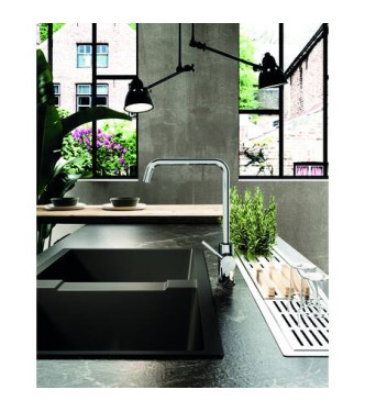 PAFFONI LIG980 LIGHT MISCELATORE MONOCOMANDO LAVELLO CANNA 18 CROMATO