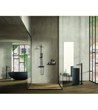 PAFFONI LIQ168E LIGHT TERMOSTATICO ESTERNO DOCCIA SENZA DOCCETTA NERO