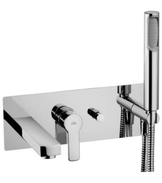 PAFFONI RED001 RED CONCEALED SINGLE-LEVER MIXER BATH+DUPLEX CHROME