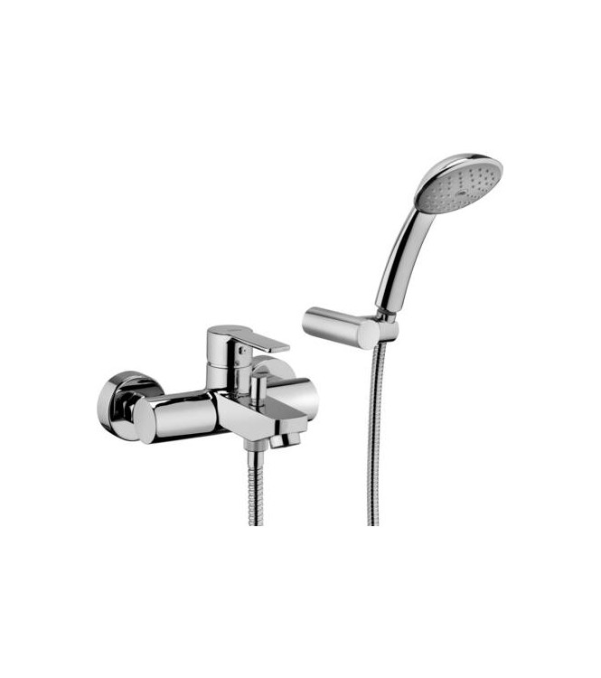 PAFFONI RED024 RED MISCELATORE MONOCOMANDO ESTERNO VASCA/DOCCIA CON DUPLEX CROMATO