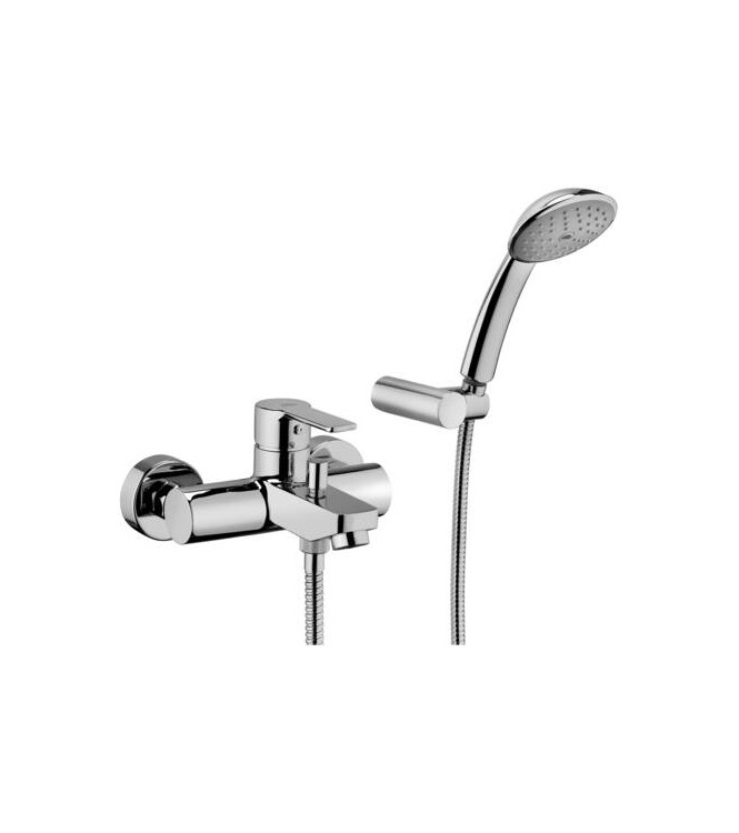 PAFFONI RED024 RED EXTERNAL SINGLE-LEVER BATH/SHOWER MIXER WITH CHROME DUPLEX