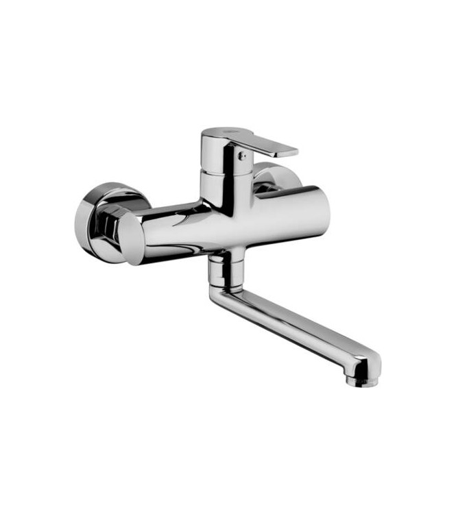 PAFFONI RED161 RED SINGLE-LEVER WALL-MOUNTED SINK MIXER CHROME