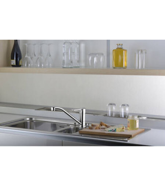 PAFFONI RED182T RED SINGLE-LEVER CHROME SINK MIXER