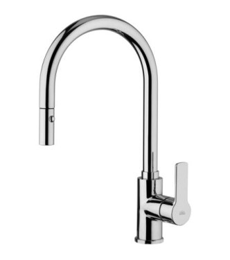 PAFFONI RED285 RED MISCELATORE MONOCOMANDO LAVELLO CON DOCCETTA ESTRAIBILE CROMATO