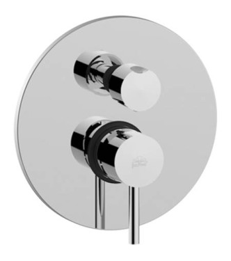 PAFFONI SK018 STICK CONCEALED SHOWER MIXER 2 OUTLETS CHROME