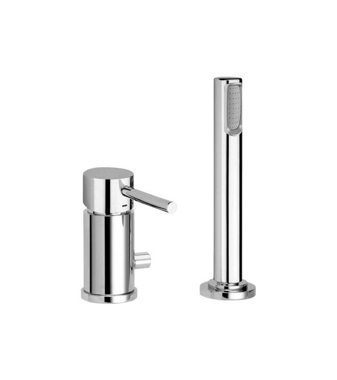 PAFFONI SK041L STICK BATHTUB RIM MIXER WITHOUT CHROME SPOUT