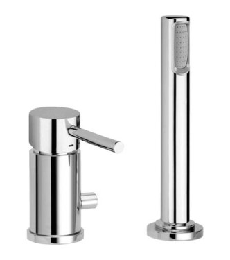 PAFFONI SK041L STICK BATHTUB RIM MIXER WITHOUT CHROME SPOUT