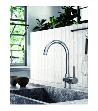 PAFFONI SK180 STICK CHROME SINGLE-LEVER SINK MIXER