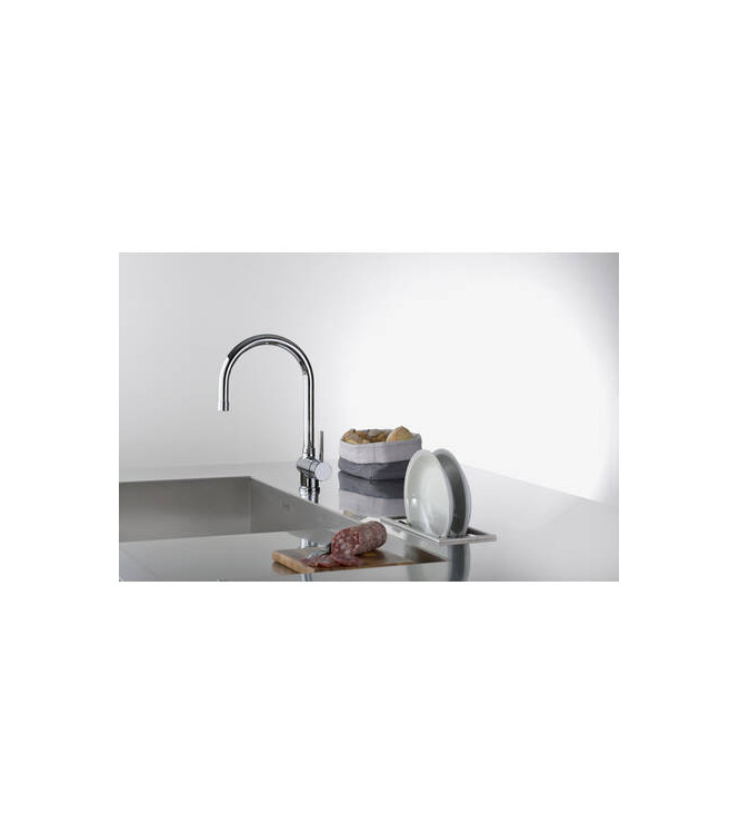 PAFFONI SK185 STICK SINGLE-LEVER SINK MIXER WITH CHROME HAND SHOWER