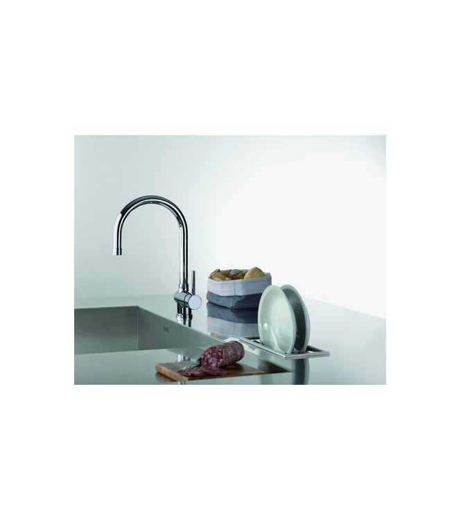 PAFFONI SK185 STICK MISCELATORE MONOCOMANDO LAVELLO CON DOCCETTA CROMATO