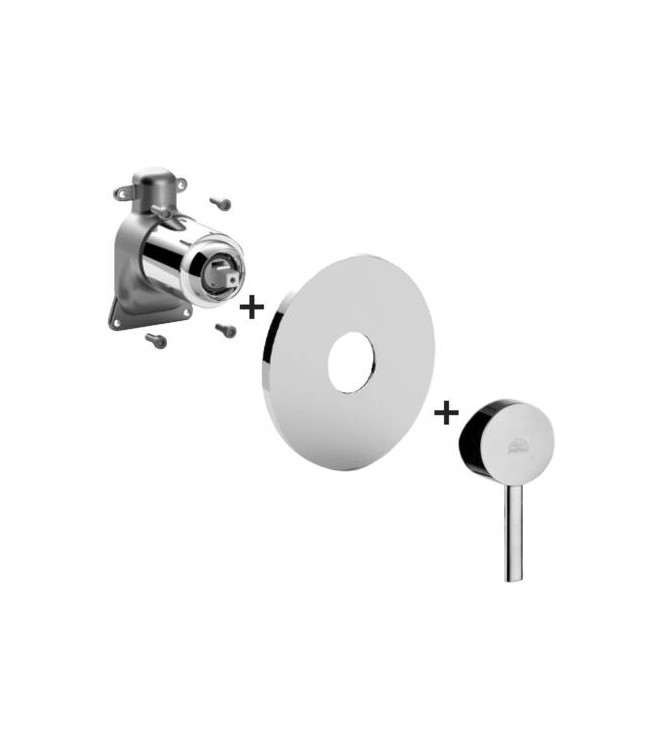 PAFFONI SKBOX010 STICK PARTE ESTERNA MISCELATORE INCASSO DOCCIA CROMATO