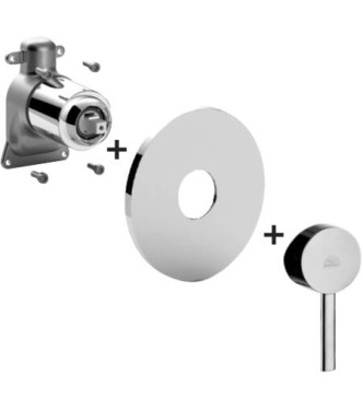 PAFFONI SKBOX010 STICK EXTERNAL PART CONCEALED SHOWER MIXER CHROME