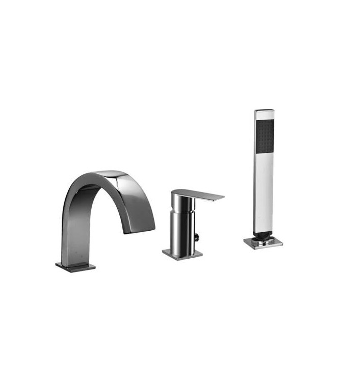 PAFFONI TA040 TANGO BATH RIM MIXER WITH CHROME SPOUT