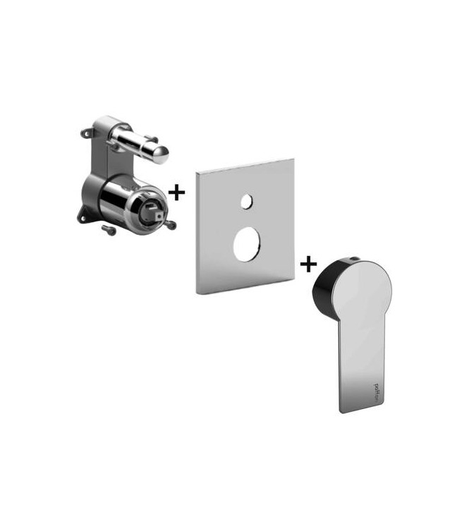 PAFFONI TABOX015 TANGO EXPOSED PART CONCEALED SHOWER MIXER AND DIVERTER CHROMIUM-PLATED
