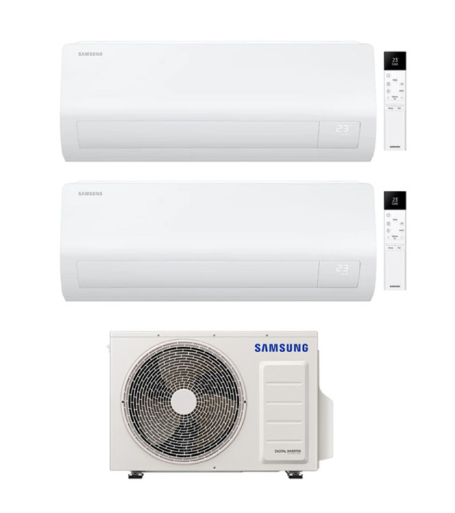 Condizionatore Samsung  Cebu S2  9000+12000 BTU Dual Split Inverter  Wi-Fi  A+++ - AJ052TXJ3KG/EU