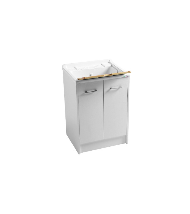 Colavene DL6050B  Lavatoio 60x50 cm con Vasca in ABS e Mobile Bianco