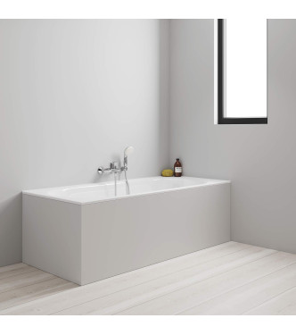 EUROSMART ONE-HANDLE BATHTUB/SHOWER MIXER WITH 35 mm CHROME CARTRIDGE SHOWER SET