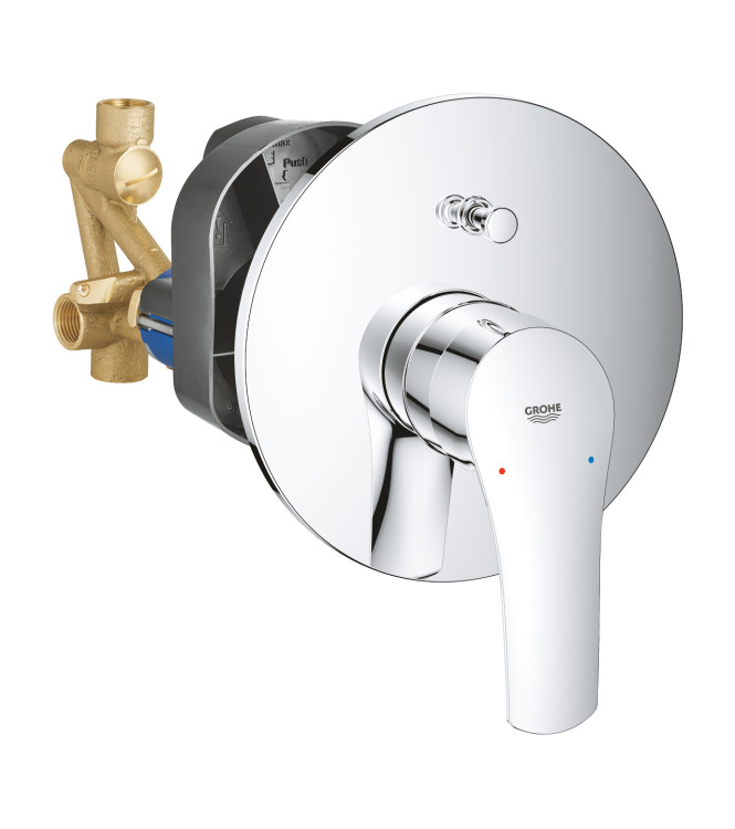 EUROSMART SINGLE-LEVER BATH/SHOWER MIXER BUILT-IN CHROME