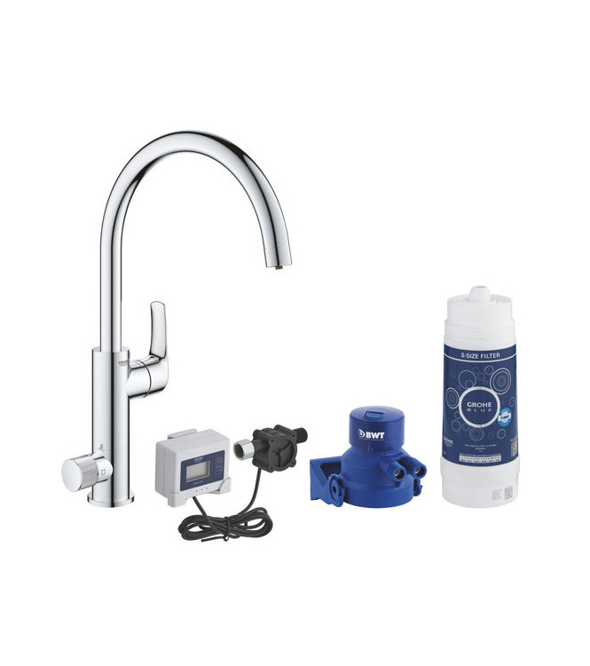 GROHE BLUE PURE EUROSMART 30499 MISCELATORE LAVELLO CON SISTEMA FILTRANTE BOCCA C CROMO