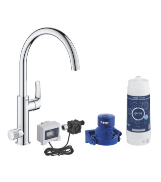 GROHE BLUE PURE EUROSMART 30499 SINK MIXER WITH FILTER SYSTEM C SPOUT CHROME