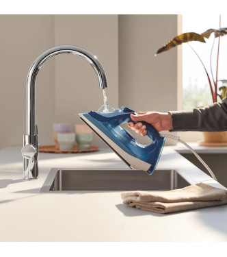 GROHE BLUE PURE BAUCURVE 30581 SINK MIXER WITH 5-PHASE FILTER SYSTEM CHROME