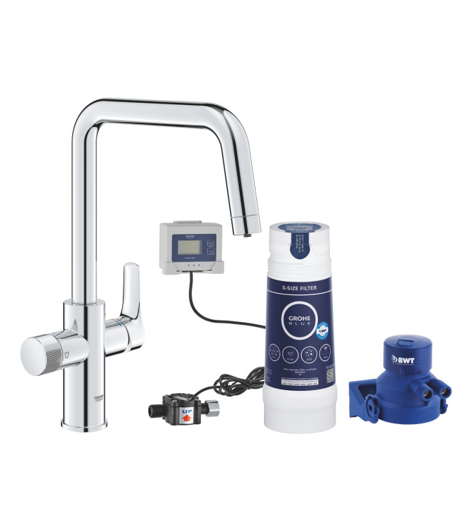 GROHE BLUE PURE EUROSMART 30584 SINK MIXER WITH 5-PHASE FILTER SYSTEM CHROME