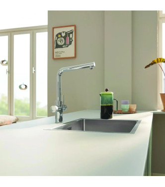 GROHE BLUE PURE MINTA 30589 SINK MIXER WITH 5-PHASE FILTER SYSTEM CHROME