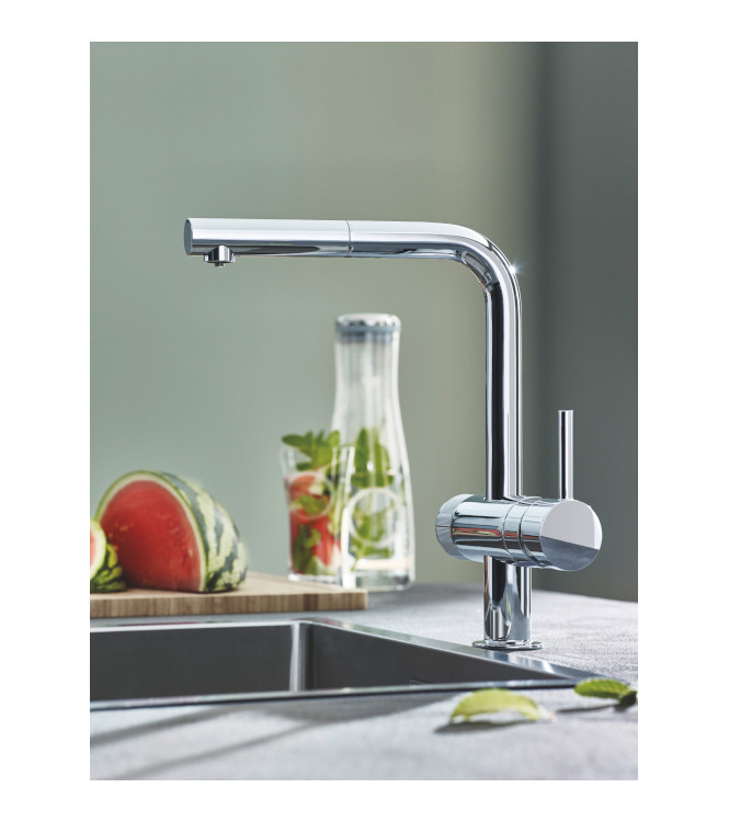 GROHE BLUE PURE MINTA 30591 MISCELATORE LAVELLO CON SISTEMA FILTRANTE 5 FASI CROMO