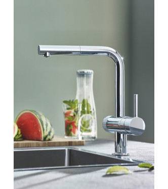 GROHE BLUE PURE MINTA 30591 MISCELATORE LAVELLO CON SISTEMA FILTRANTE 5 FASI CROMO