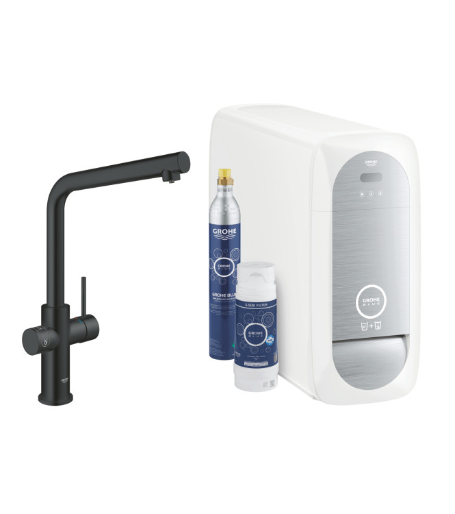 GROHE BLUE HOME 31454 MISCELATORE LAVELLO CON SISTEMA FILTRANTE BOCCA L NERO