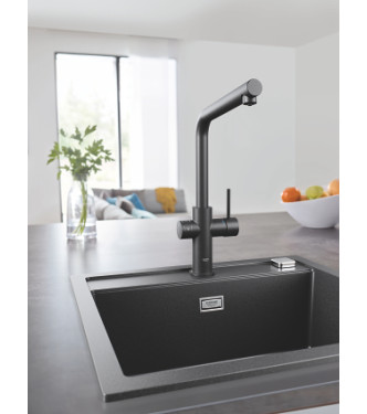 GROHE BLUE HOME 31454 MISCELATORE LAVELLO CON SISTEMA FILTRANTE BOCCA L NERO