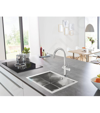 GROHE BLUE HOME 31455 MISCELATORE LAVELLO CON SISTEMA FILTRANTE BOCCA C CROMO