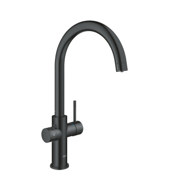 GROHE BLUE HOME 31455 SINK MIXER WITH FILTER SYSTEM C SPOUT BLACK