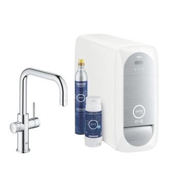 GROHE BLUE HOME 31456 SINK MIXER WITH FILTER SYSTEM U SPOUT CHROME