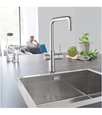 GROHE BLUE HOME 31539 SINK MIXER WITH FILTER SYSTEM L SPOUT CHROME