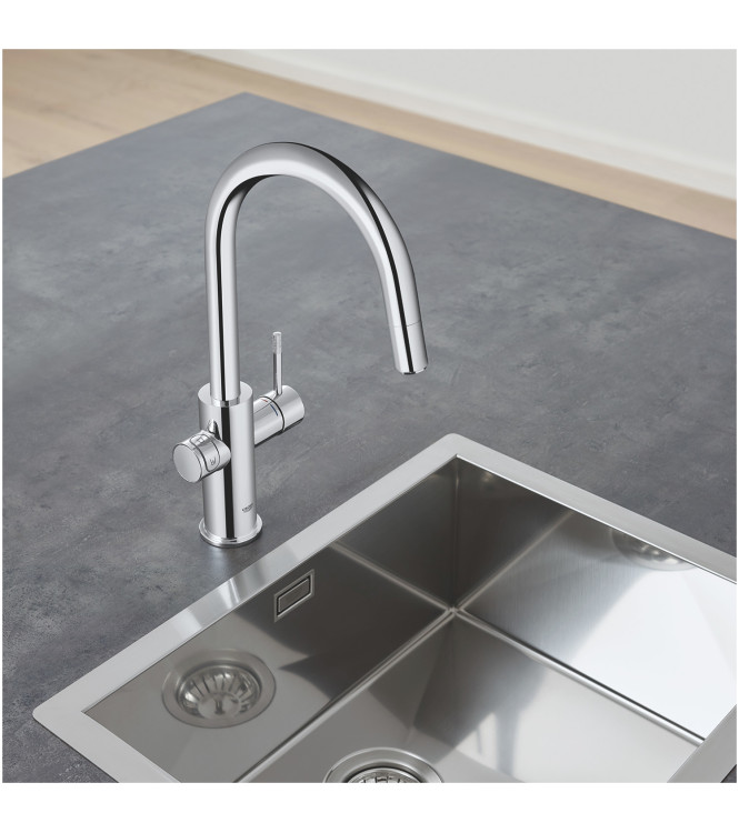 GROHE BLUE HOME 31541 MISCELATORE LAVELLO CON SISTEMA FILTRANTE BOCCA C CROMO
